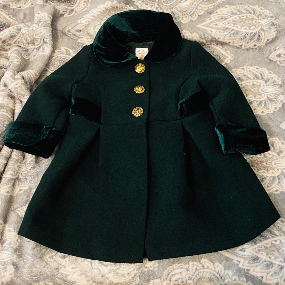 Starting Out girls green coat.